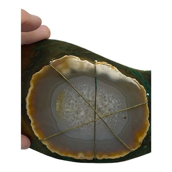 Statement Artisan Hand Made Boho Hippie Brutalist Metal Agate Belt OOAK main image 8